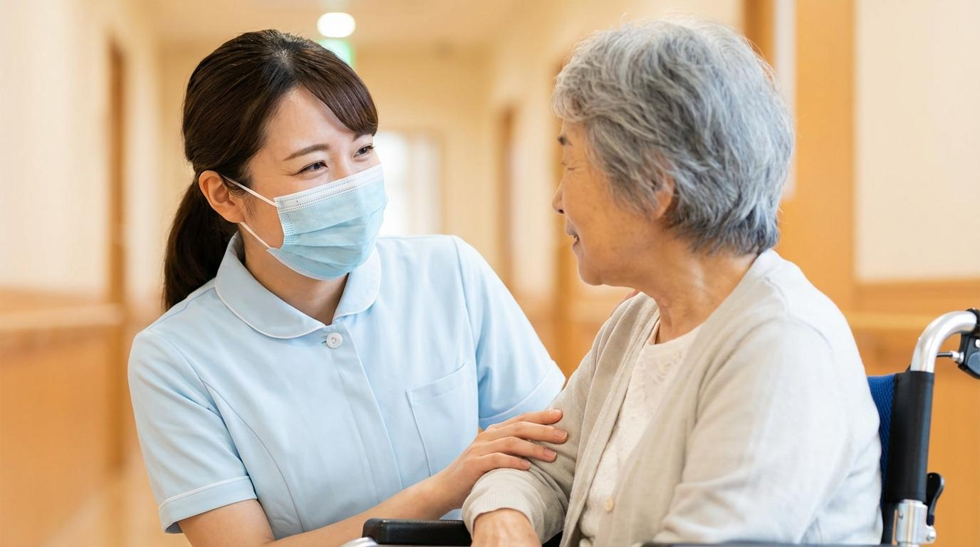 地域の患者様と医療スタッフの様子